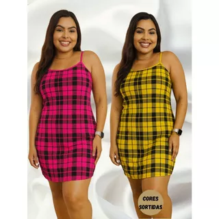 Camisola xadrez feminina em cores rosa e amarelo, opção para quem gosta de cor